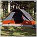 Tenda Da Campeggio A Cupola 6 Persone Grigio E Arancione - Foto miniatura 4