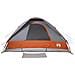Tenda Da Campeggio A Cupola 6 Persone Grigio E Arancione - Foto miniatura 8