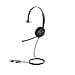 UH37 Mono UC Auricolare Cablato A Padiglione Ufficio USB Type-C / USB Type-A Nero - Foto miniatura 2
