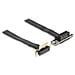 Scheda Riser PCI Express x1 maschio angolare a 90° per slot x1 angolare a 90° con cavo da 30 cm - Foto miniatura 1