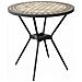 Brais - Tavolo Con Piano Rotondo E Mosaico Beige E Antracite - Foto miniatura 1