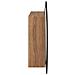 Armadio da Bagno con Specchio Rotondo e LED Rovere 54x54x17,5cm - Foto miniatura 7