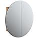 Armadio da Bagno con Specchio Rotondo e LED Rovere 54x54x17,5cm - Foto miniatura 1