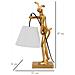 Lampada Da Tavolo Coniglio 2 - Oro - Poliresina - 26x16x47 Cm - Foto miniatura 7