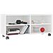 Mobile Tv Con Ruote Bianco 90x35x35 Cm In Legno Multistrato - Foto miniatura 2