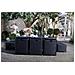 Miami Set Di Mobili Da Giardino A 10 Posti Nero/nero + Telo Di Protezione - Foto miniatura 2
