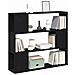 Libreria  Nera in Rovere 100x24x94 cm in Legno Ingegnerizzato - Foto miniatura 3