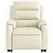 Poltrona Alzapersona Reclinabile Massaggio Crema Similpelle - Foto miniatura 9