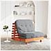 Divano Letto Futon con Materasso Marrone Cera 80x206x11cm Pino - Foto miniatura 2