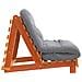 Divano Letto Futon con Materasso Marrone Cera 80x206x11cm Pino - Foto miniatura 6
