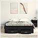 Struttura Letto con Cassetti in Rovere Nero 120x200 cm Legno Ingegnerizzato - Foto miniatura 4