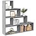 Libreria 4 Ripiani Grigio Sonoma 143,5x29x143,5 cm Truciolato - Foto miniatura 2