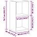 Libreria Rovere nero 40 x 30 x 77 cm Legno multistrato - Foto miniatura 8