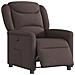 Poltrona Elettrica Reclinabile Marrone Scuro in Tessuto - Foto miniatura 3