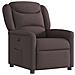 Poltrona Elettrica Reclinabile Marrone Scuro in Tessuto - Foto miniatura 4