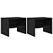 Armadio da Notte 2 pcs Rovere nero 40 x 40 x 30 cm - Foto miniatura 1