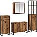 Set di mobili per il bagno Legno vecchio Legno multistrato - Foto miniatura 1