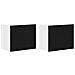 Pensile cucina 2 pcs Nero 50 x 31 x 40 cm Legno multistrato - Foto miniatura 1