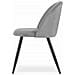 Sedia BELLO in velluto grigio chiaro, design moderno x4 - Foto miniatura 4