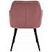 Sedia LUKK - Elegante velluto rosa per soggiorno, cucina, sala da pranzo - Foto miniatura 5