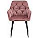Sedia LUKK - Elegante velluto rosa per soggiorno, cucina, sala da pranzo - Foto miniatura 2