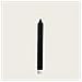 Candela Led Senza Fiamma Serie Magic Black A Strisce (2cm X 24.5cm) - Foto miniatura 1