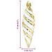Palla a spirale di Natale 40 pcs Oro Plastica - Foto miniatura 6