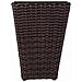 Fioriera In Polyrattan Marrone 28x28x40h - Foto miniatura 2