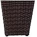 Fioriera In Polyrattan Marrone 28x28x40h - Foto miniatura 4