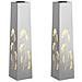 Faro LED solare per sentieri 2 pcs Argento Acciaio inossidabile - Foto miniatura 1