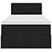 Letto con contenitore e LED con led Nero 100 x 200 cm Velluto - Foto miniatura 8