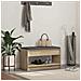 Panca per ingresso con cuscino Rovere Sonoma 83 x 38 x 45 cm - Foto miniatura 2