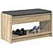 Panca per ingresso con cuscino Rovere Sonoma 83 x 38 x 45 cm - Foto miniatura 3