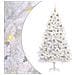 Albero di Natale Artificiale con Rami Pieghevoli Bianco 180 cm - Foto miniatura 1