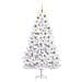 Albero di Natale Artificiale con Rami Pieghevoli Bianco 180 cm - Foto miniatura 4