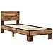 Struttura letto con testata Legno antico 80 x 200 cm - Foto miniatura 2