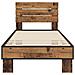 Struttura letto con testata Legno antico 80 x 200 cm - Foto miniatura 3