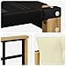 Set di divani da esterno con cuscino 3 pcs Bianco e Crema - Foto miniatura 5