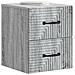 Mobiletto da notte a muro 2 pcs Grigio Sonoma 34,5 x 33 x 40 cm - Foto miniatura 2