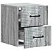 Mobiletto da notte a muro 2 pcs Grigio Sonoma 34,5 x 33 x 40 cm - Foto miniatura 4