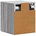 Mobiletto da notte a muro 2 pcs Grigio Sonoma 34,5 x 33 x 40 cm - Foto miniatura 7