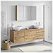 Set di mobili per il bagno 4 pcs Rovere Artigianale - Foto miniatura 2