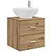 Set di mobili per il bagno 4 pcs Rovere Artigianale - Foto miniatura 5