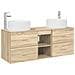 Set di mobili per il bagno 3 pz Rovere Sonoma - Foto miniatura 1