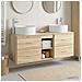 Set di mobili per il bagno 3 pz Rovere Sonoma - Foto miniatura 3
