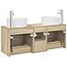 Set di mobili per il bagno 3 pz Rovere Sonoma - Foto miniatura 7