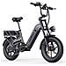 MileLink 1 Bici Elettrica Fat Tire 16'', doppia batteria 48V 18+23Ah, autonomia fino a 250km, portapacchi posteriore, freno idraulico a disco, Grigia - Foto miniatura 1