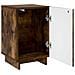 Comodino Rovere Fumo 33,5 x 34,5 x 50 cm Legno ingegnerizzato - Foto miniatura 3