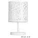 I-BATIK / L - Lampada da tavolo con decoro simil ragnatela bianca 40 watt E14 - Foto miniatura 2