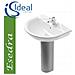 Esedra Art. g9014 Colonna Per Lavabo A Parete Bianca. - Foto miniatura 1